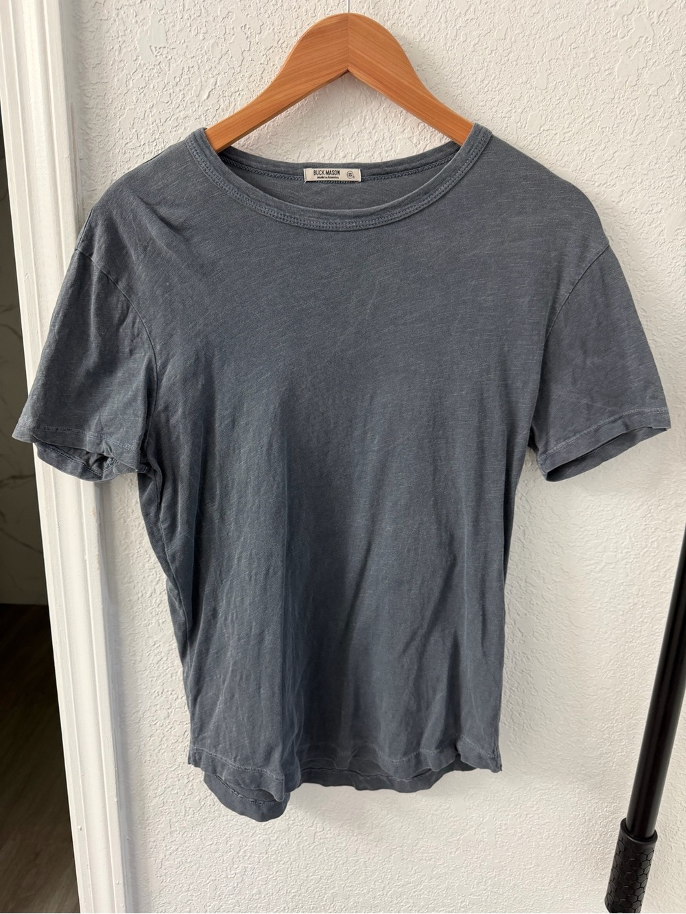 Buck Mason Short-Sleeve Crew Tee - Charcoal Blue Extra Small XS EUC T Shirt